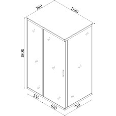 Душова кабіна BRAVO NISA 120NТ