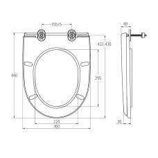 Сидіння для унітазу SoloPlast СП-2