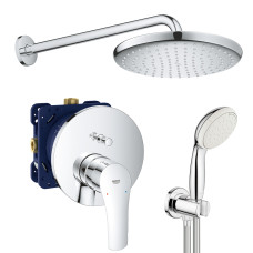 Душова система прихованого монтажу зі змішувачем Grohe Eurosmart New Tempesta 250 (UA26416SC3)