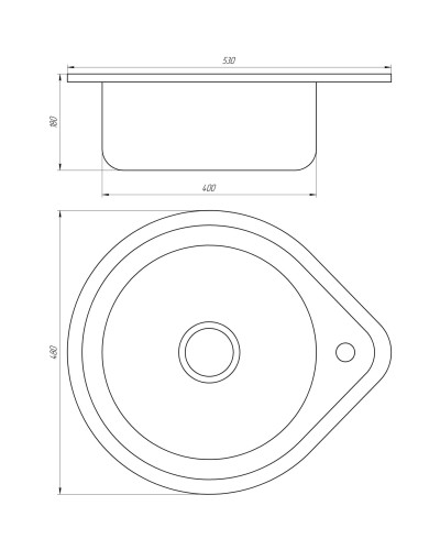 Мийка кухонна Mira MR 530 D Decor