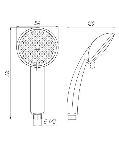 Душова лійка Globus Lux NSF-580-1-LUX Blister