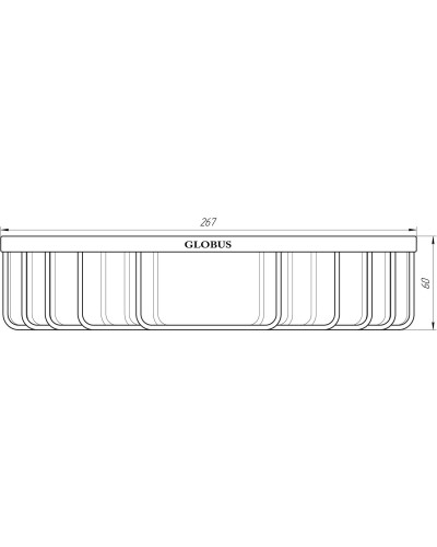 Поличка кутова Globus Lux SS 8499