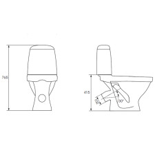 Компакт 771 ЕKO 031 3/6 з кришкою поліпропілен з металевим кріпленням (UА)