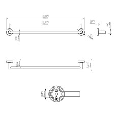 Набір аксесуарів для ванної SONIA ASTRAL KIT BLACK ( 5 предметів) 185788