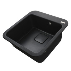 Гранітна мийка Globus Lux BARBORA графiт 510х510мм-А0001