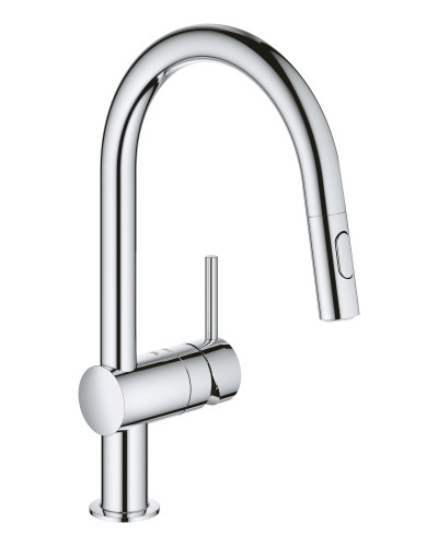 Змішувач для кухні з висувним виливом Grohe Minta (32321002)