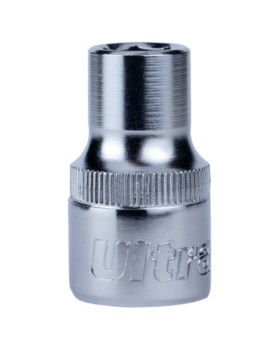 Насадка шестигранна коротка 1/2" 10мм CrV ULTRA (6070102)