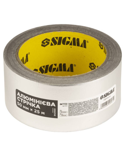 Стрічка алюмінієва 50мм×25м SIGMA (8429561)