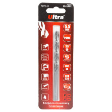 Свердло по металу Р6М5 поліроване Ø5.5мм (блістер) ULTRA (1141482)