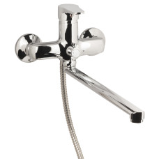 Змішувач s31 Ø35 для ванни вилив прямий 350мм дивертор вбудований картриджний AQUATICA (9731220)