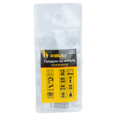 Свердло по металу HSS поліроване Ø1.5мм (pvc, КРАТНО 10шт) SIGMA (1169081)