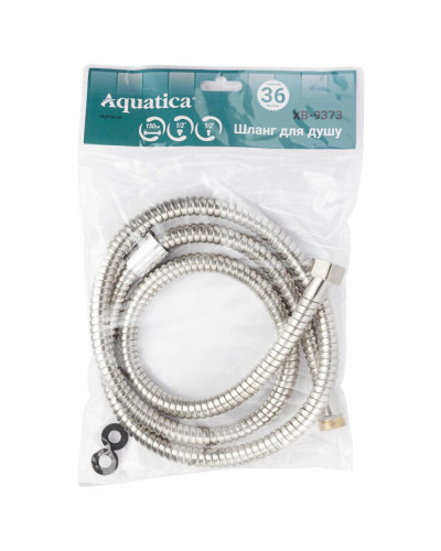 Шланг для душа 1/2" SS з підшипником 150см AQUATICA XB-9373 (9792041)