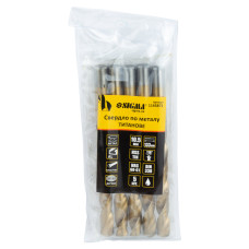 Свердло по металу HSS-TIN титанове Ø10.5мм (pvc, КРАТНО 5шт) SIGMA (1165871)