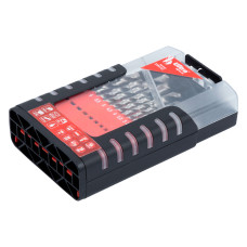 Набір свердел по металу Р6М5 полірованих 19шт 1.0-10.0мм (пласт кейс+блістер) ULTRA (1191712)