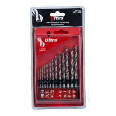 Набір свердел по металу Р6М5 полірованих 13шт 2.0-8.0мм (пласт кейс+блістер) ULTRA (1191692)