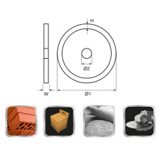 Круг алмазний 115мм сегментний шліфувальний (1 ряд) SIGMA (1912021)