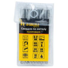 Свердло по металу HSS поліроване Ø3.2мм (pvc, КРАТНО 10шт) SIGMA (1169251)