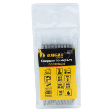 Свердло по металу HSS поліроване Ø3.0мм (pvc, КРАТНО 10шт) SIGMA (1169231)