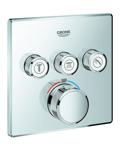 Термостат прихованого монтажу на 3 споживача Grohe Grohtherm SmartControl (29126000)