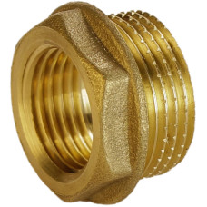 Футорка латунна 1″ЗР х 1/2″ВР штампована А0704-1А