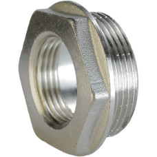 Футорка нікельована 2″ЗР х 1 1/4″ВР штампована А0756А(нк)