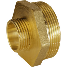 Ніпель редукційний латунний 1″ЗР х 1/2″ЗР штампований А0513А