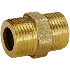 Ніпель латунний 3/8″ЗР х 3/8″ЗР штампований під прокладку А0530А