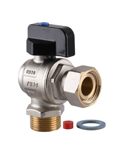Кран кульовий котловий кутовий з накидною гайкою ARCO 3/4″ 150814