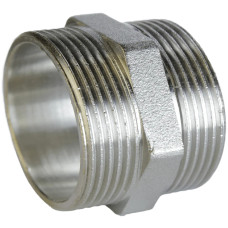 Ніпель нікельований 1 1/4″ЗР х 1 1/4″ЗР штампований А0516А(нк)