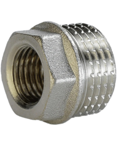 Футорка нікельована 1/2″ЗР х 1/4″ВР штампована А0723А(нк)