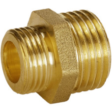 Ніпель редукційний латунний 1/2″ЗР х 3/8″ЗР штампований А0542А