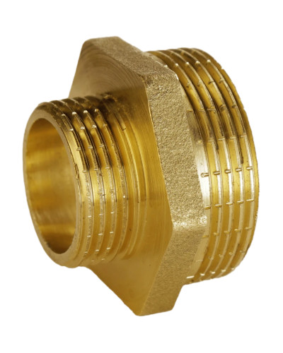Ніпель редукційний латунний 2″ЗР х 1 1/4″ЗР штампований А0544А VA