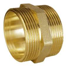 Ніпель латунний 1 1/2″ЗР х 1 1/2″ЗР штампований А0535А