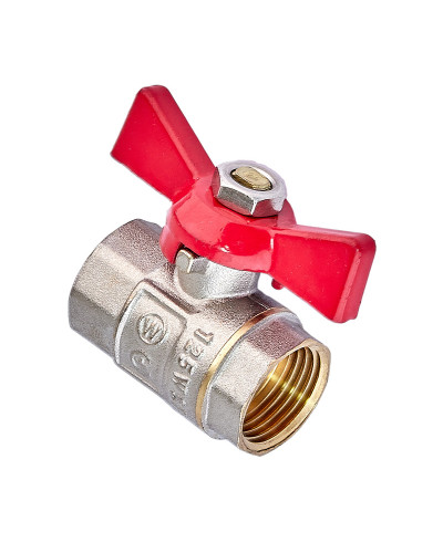 Кран кульовий Waterpro WP602-15FFW - 1/2" ГГМ (сталевий метелик) (WP3290)