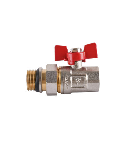 Кран кульовий прямий з американкою WATERVALVE Q003 NV-V343 3/4″ ЗB