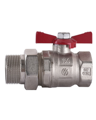 Кран кульовий прямий з американкою ARCO 1 1/4″ SENA 154106