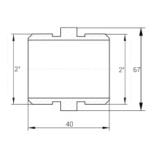 Ніпель латунний 2″ЗР х 2″ЗР штампований А0536А