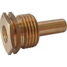 Занурювальна гільза для датчика температури латунна 1/2″ЗР х М10 штампована довжина 40мм Б07213А