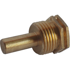 Занурювальна гільза для датчика температури латунна 1/2″ЗР х М10 штампована довжина 40мм Б07213А