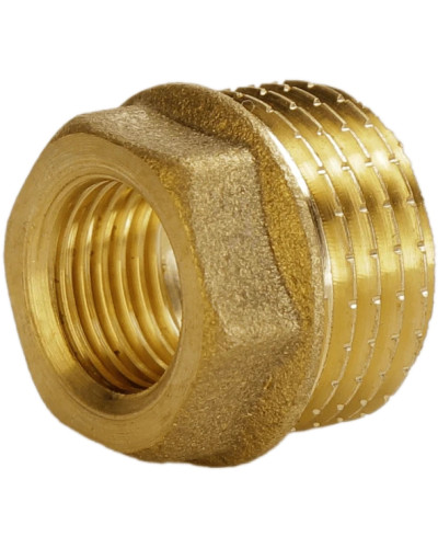 Футорка латунна 1/2″ЗР х 3/8″ВР штампована А0752А