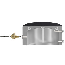 Занурювальна гільза для датчика температури латунна 1/2″ЗР х Ø7мм штампована довжина 50мм Б07214А