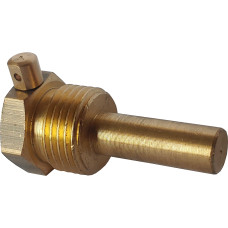 Занурювальна гільза для датчика температури латунна 1/2″ЗР х Ø7мм штампована довжина 50мм Б07214А