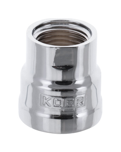 Муфта редукційна 1/2"х3 /4" (хром) Koer KF.C0608.chr (KF0122)