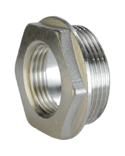 Футорка нікельована 1 1/4″ЗР х 3/4″ВР штампована А0711А(нк)