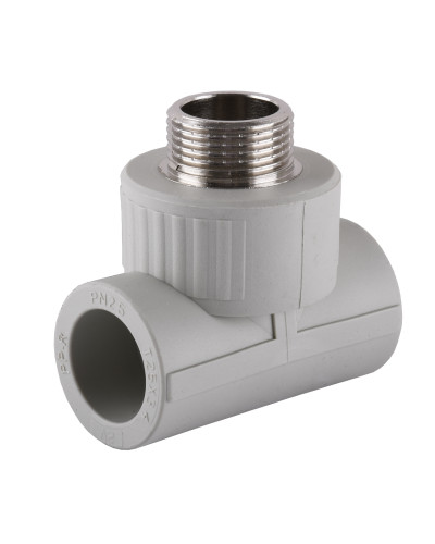Трійник зовнішня різьба Vsplast PPR 20х1/2'' ** 1016