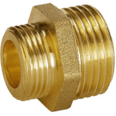 Ніпель редукційний латунний 3/4″ЗР х 1/2″ЗР штампований А0511А