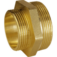 Ніпель редукційний латунний 1 1/2″ЗР х 1 1/4″ЗР штампований А0522А