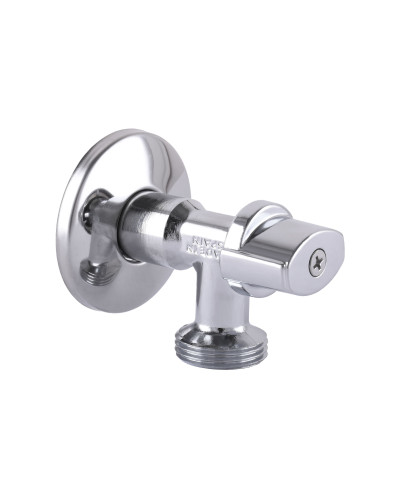 Кран кульовий кутовий ARCO 1/2″х 3/4″ 728MN металева ручка L85MAC