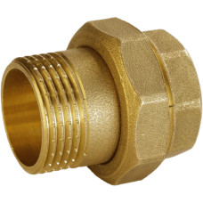 Згін американка пряма латунна 3/4″ВР х 3/4″ЗР штампована з резиновою прокладкою Б0810А
